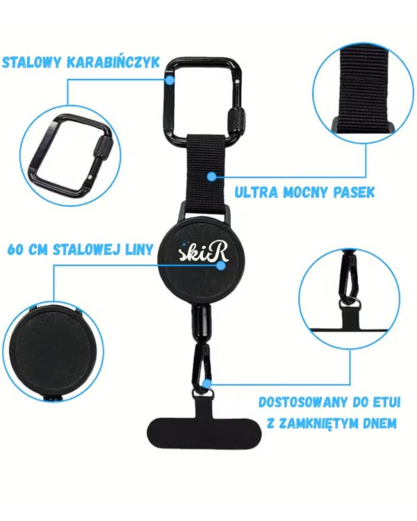 SKIR- Zwijana Linka Anti-Drop do Telefonu