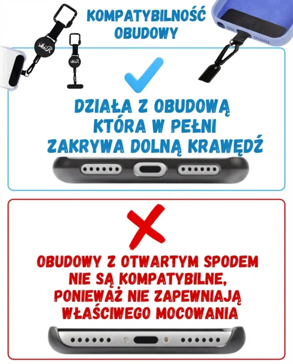 SKIR- Zwijana Linka Anti-Drop do Telefonu