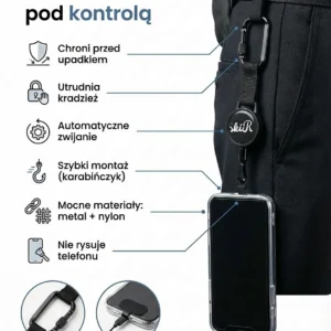 SKIR- Zwijana Linka Anti-Drop do Telefonu
