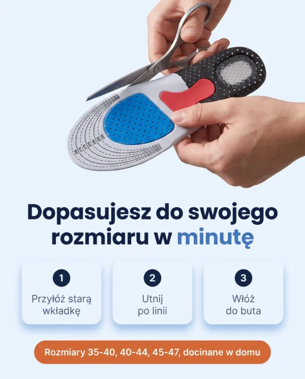 Amortio – żelowe wkładki amortyzujące na zmęczone stopy i bolące pięty