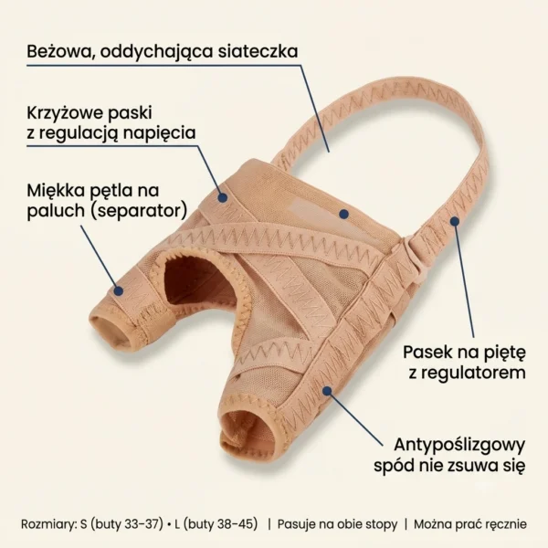 HaluStoper - Korektor Haluksów łagodzący ból i zapobiegający otarciom