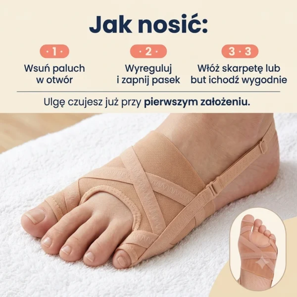 HaluStoper - Korektor Haluksów łagodzący ból i zapobiegający otarciom